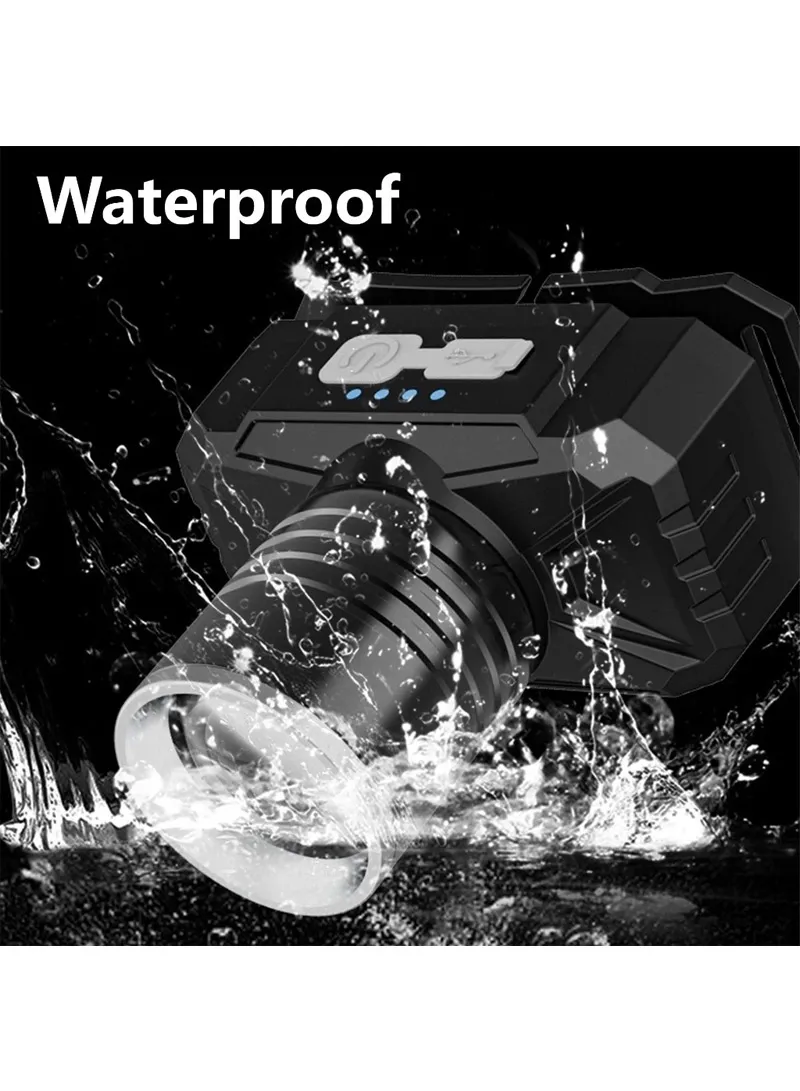 Rechargeable LED Headlamp 3 Light Modes 60° Rotation Waterproof, USB-C Charging — photo 3
