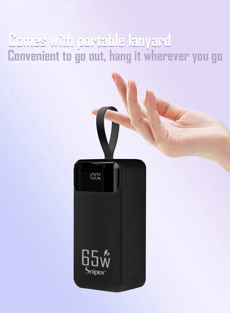 30000mAh + 65W Portable Fast Charging Power Bank PD 65W & USB Maximum Power Support Laptop Char β photo 2