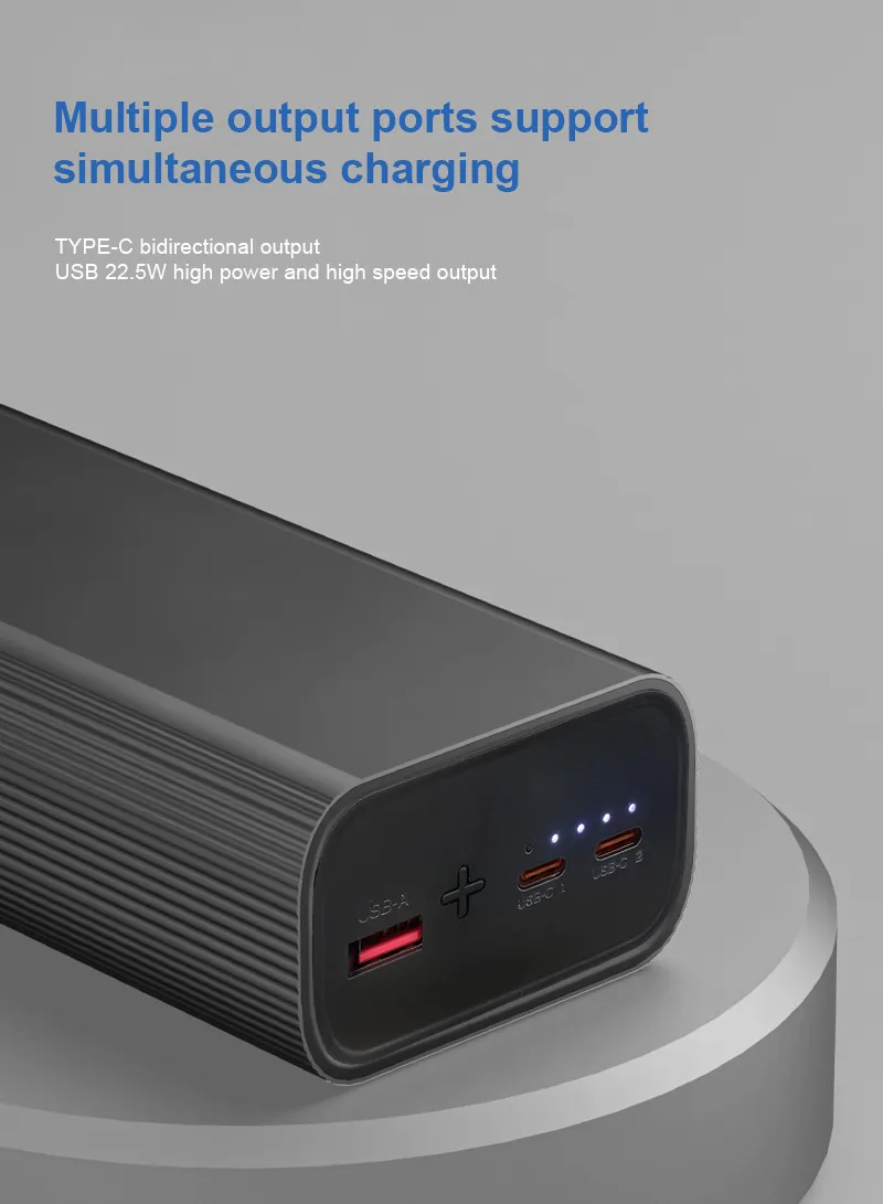 20000mAh 35W Slim Portable Super Fast Charging Power Bank Support Laptop Charging With USB, 2 T — photo 8