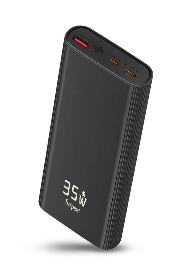 20000mAh 35W Slim Portable Super Fast Charging Power Bank Support Laptop Charging With USB, 2 T