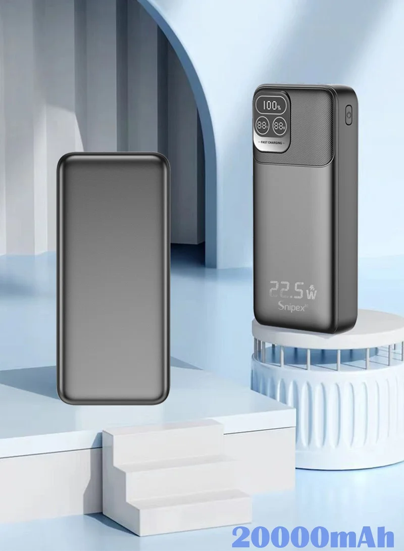 20000mAh Ultra Slim Lightweight Portable Fast Charging Power Bank 2 USB, Type-C & Micro Ports w — photo 2