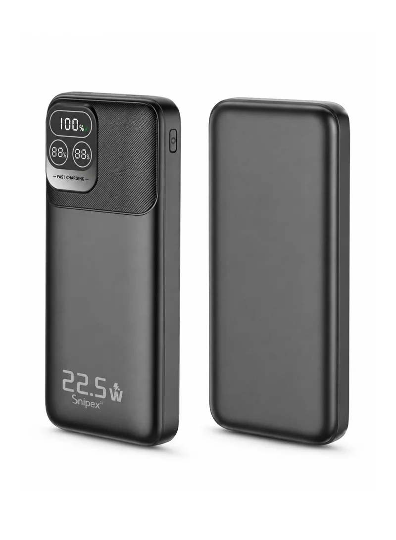 20000mAh Ultra Slim Lightweight Portable Fast Charging Power Bank 2 USB, Type-C & Micro Ports w