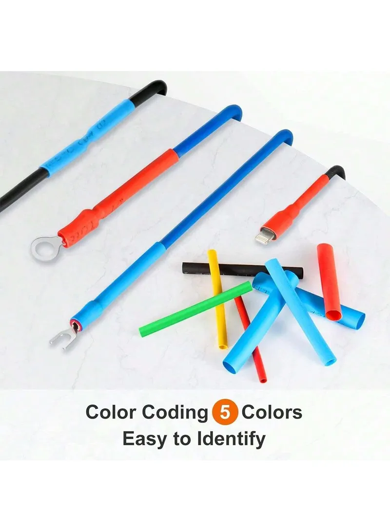 Pcs Heat Shrink Tubing Assortment Kit Electric Insulation Wrap Cable Sleeve With Portable Stora — photo 5