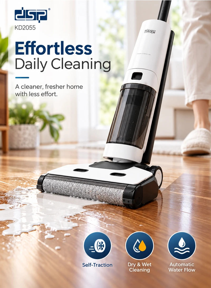 3 in 1 2600mAh Cordless Dry & Wet Floor Cleaner, Vacuuming, Floor Washing, & Self-Cleaning with — photo 4