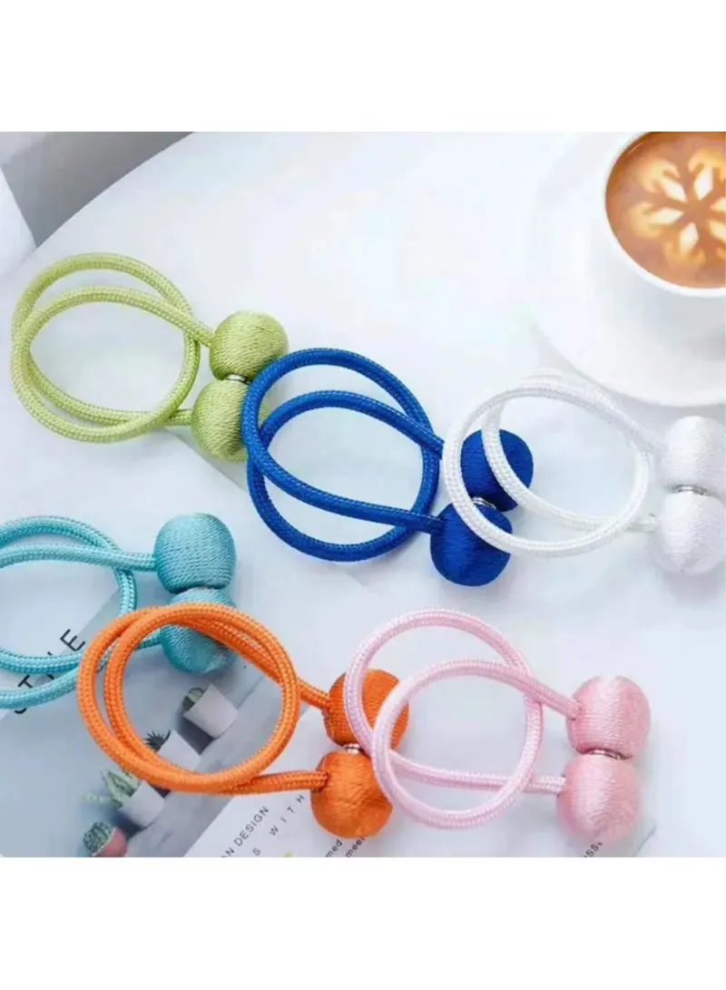 1 Pair Magnetic Curtain Tieback, Decorative Curtain Holdbacks Hooks Clip, Headphone Style Magne β photo 5