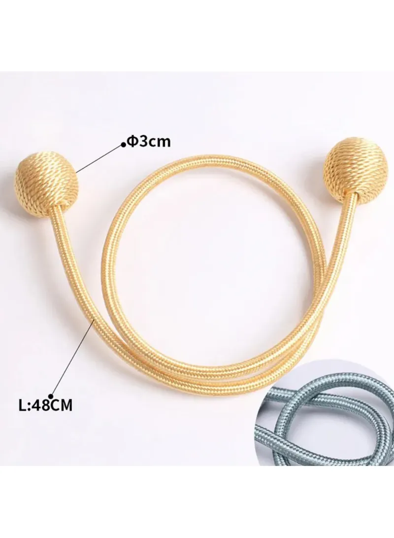1 Pair Magnetic Curtain Tieback, Decorative Curtain Holdbacks Hooks Clip, Headphone Style Magne — photo 6
