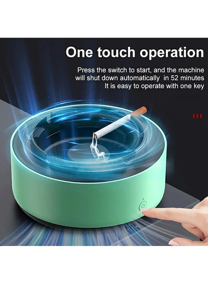 Home Office Smoke Removal Air Purification Ashtray, Electric Air Purifier Ashtray, Battery Powe β photo 4