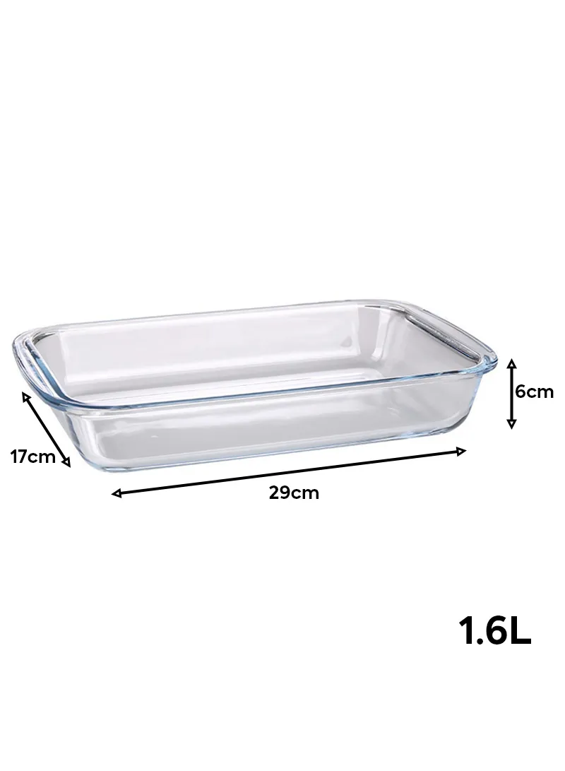 Rectangular Borosilicate Glass Baking Dish Oven-Safe CXKP β photo 2