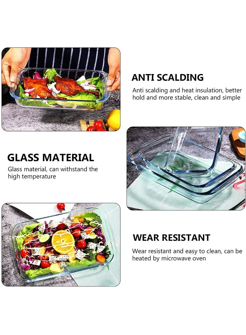 Rectangular Borosilicate Glass Baking Dish Oven-Safe CXKP β photo 5