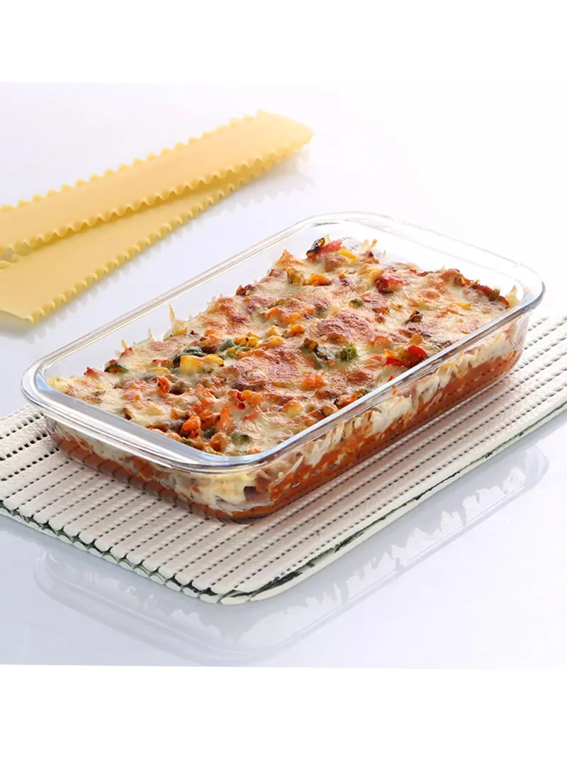 Rectangular Borosilicate Glass Baking Dish Oven-Safe CXKP