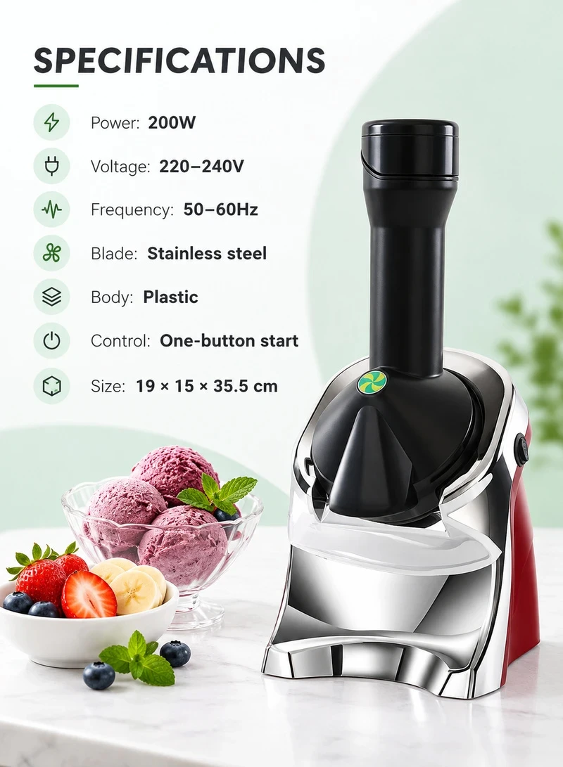 2300rpm Healthy Ice Cream Dessert Maker, Frozen Fruits Healthy Ice Cream Machine β photo 6
