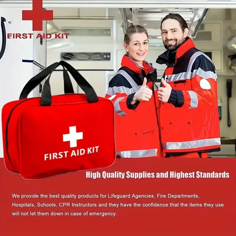 Universal First Aid Kit Medical Portable Emergency Bag for Outdoor Camping Hiking Home β photo 2