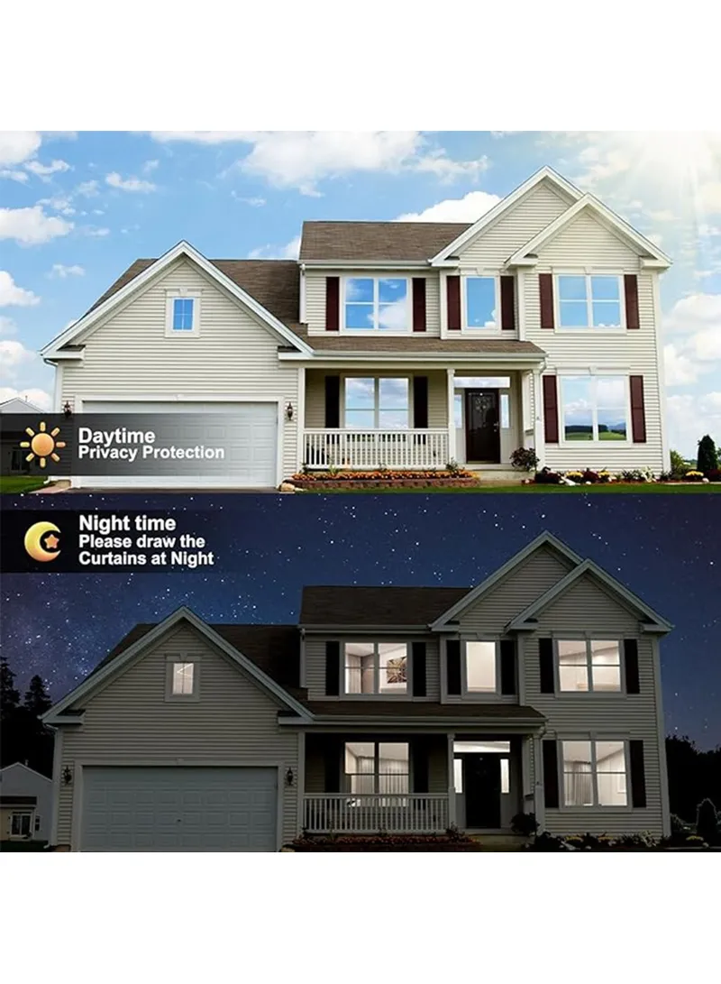 45x100cm Window Privacy Film Office Home Balcony One Way UV Blocking Static Cling Glass Film β photo 4