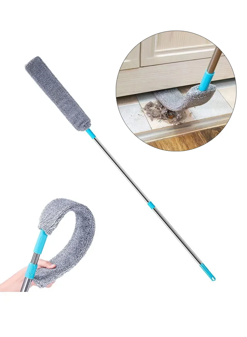 156cm Extendable Long Handle Dust Remover, Furniture Gap Cleaning Tool, Microfiber Dust Remover