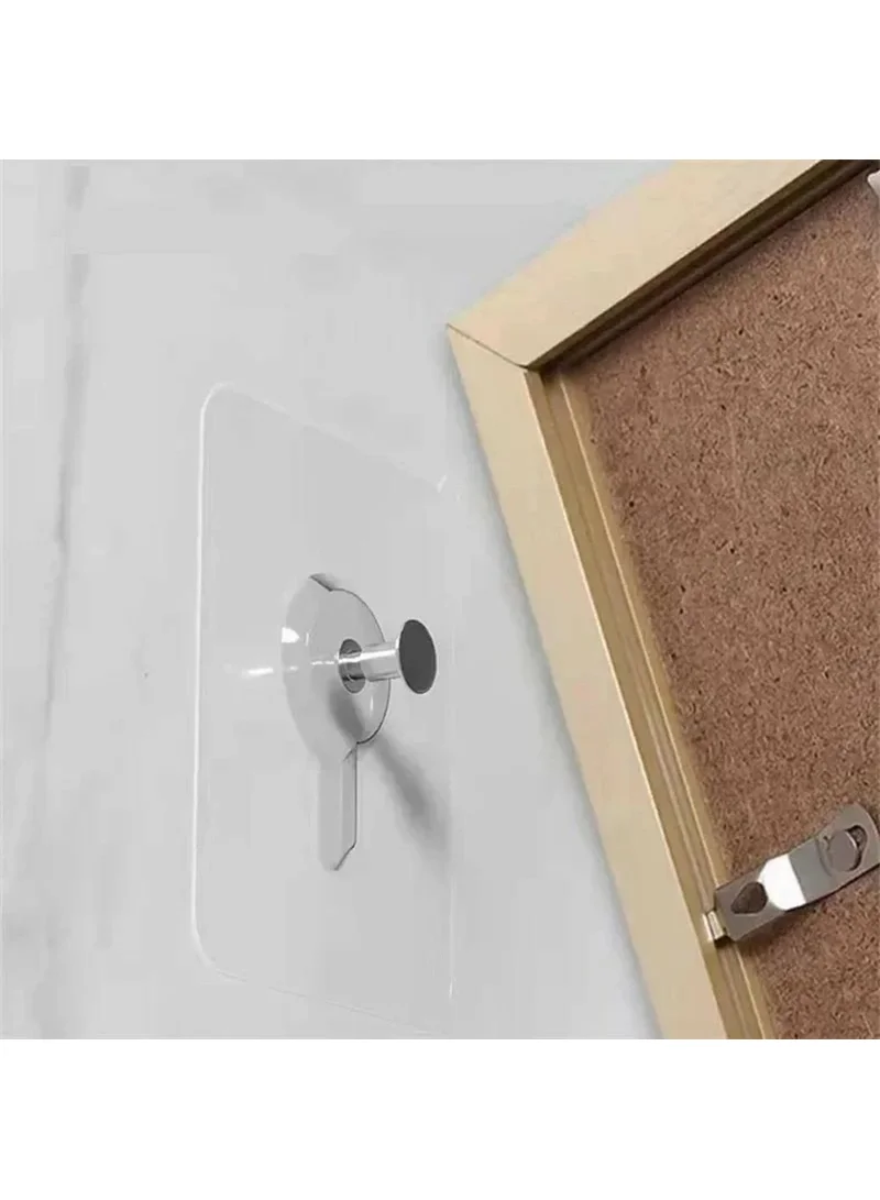 10-Pcs Transparent Adhesive Hook, Multifunctional No Drilling Traceless Wall Mount Screw β photo 5