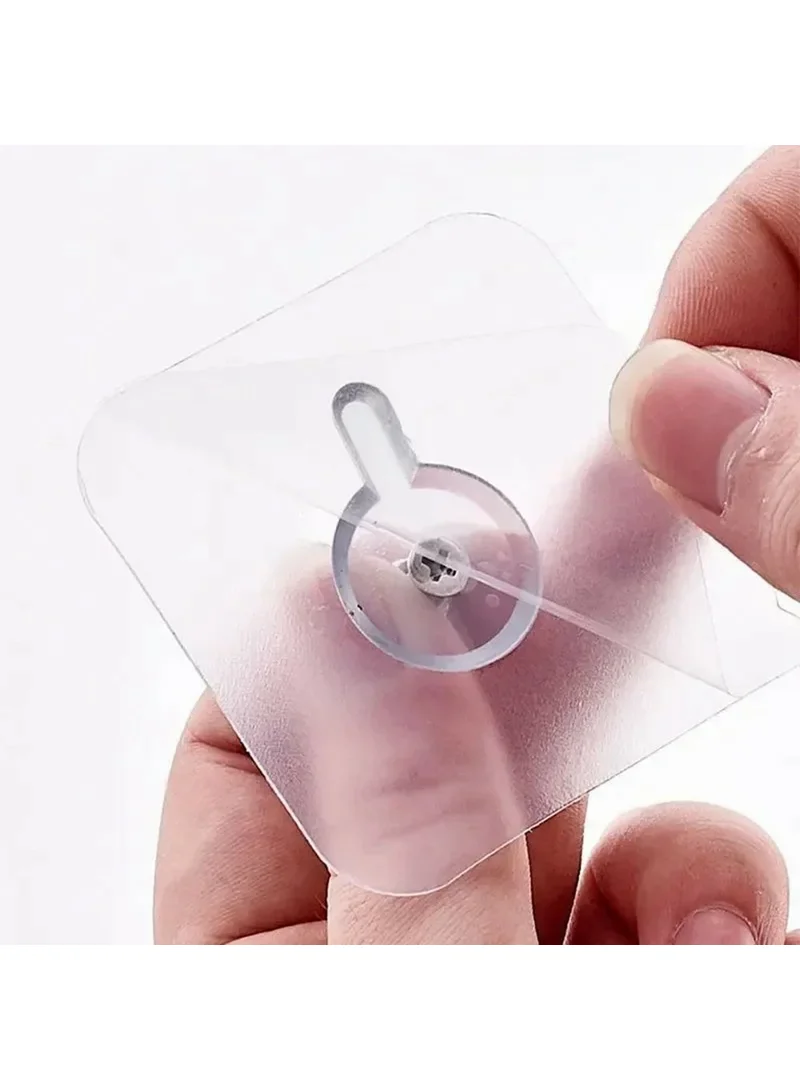 10-Pcs Transparent Adhesive Hook, Multifunctional No Drilling Traceless Wall Mount Screw β photo 7
