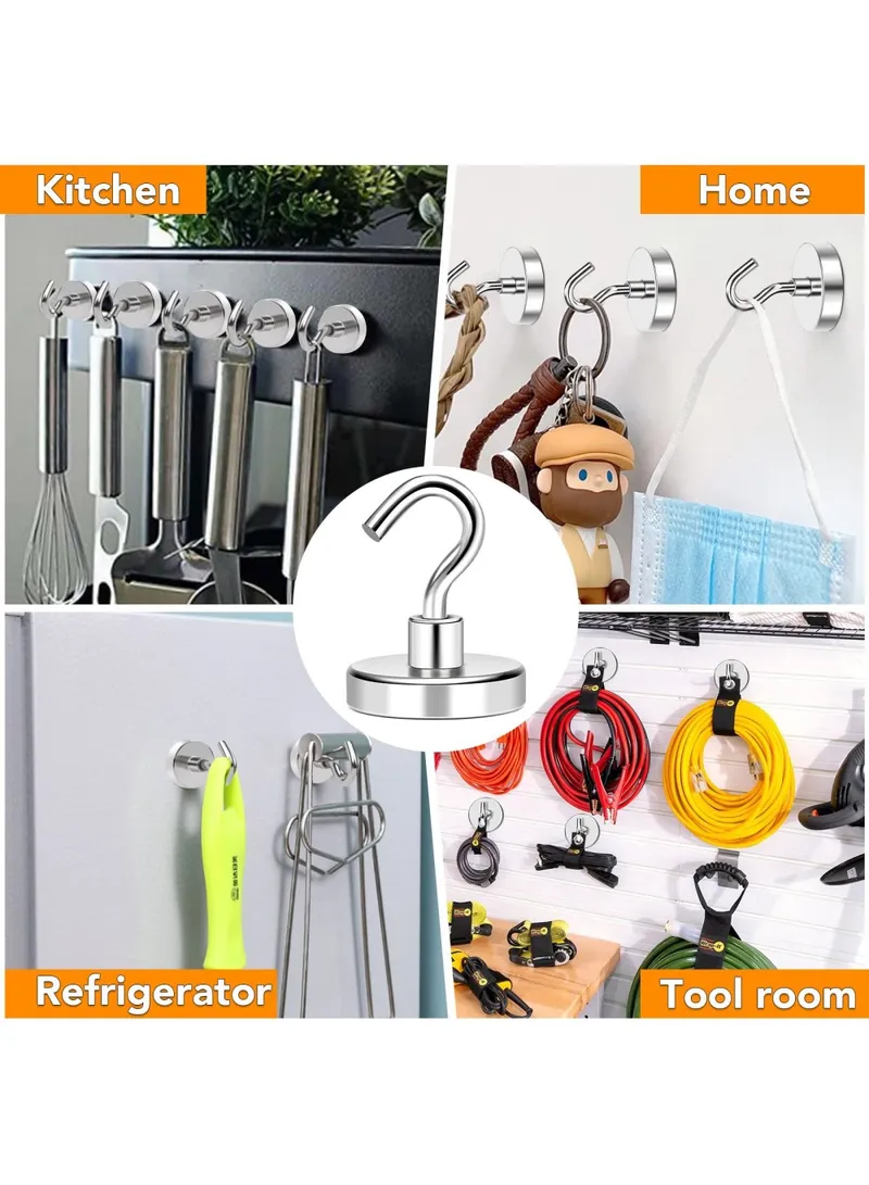 3kg Pull Force Magnetic Steel Hook, Multi-Use Iron Hanging Hook E12 β photo 3