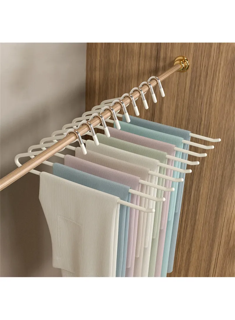 5-Pcs Z Shaped Goose Neck Hangers, Non-Slip Anti-Wrinkle Closet Space Saving Trousers Organizer β photo 2
