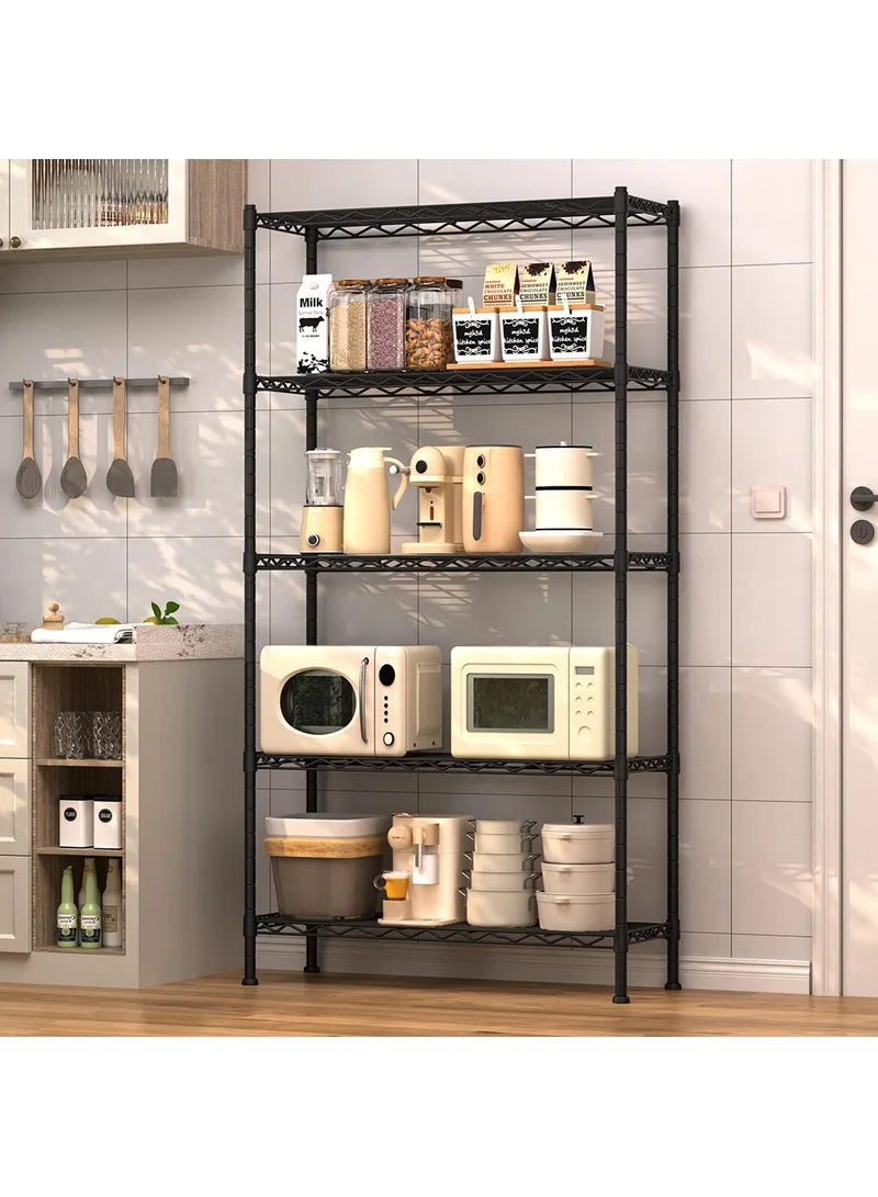 5-Tiers Detachable Storage Rack, Multipurpose Organizer Shelf β photo 4