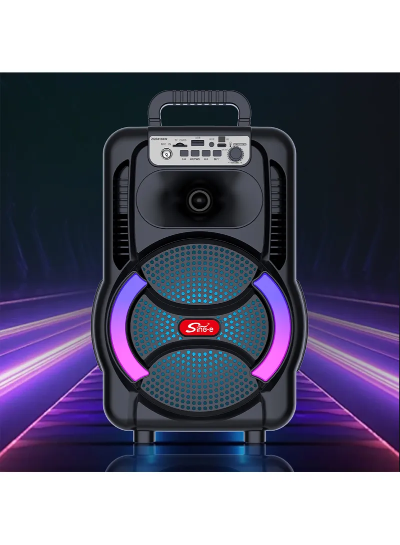 8" Portable Outdoor Wireless Stereo Speakers Battery Powered Subwoofer Karaoke Square Dance Rad — photo 5