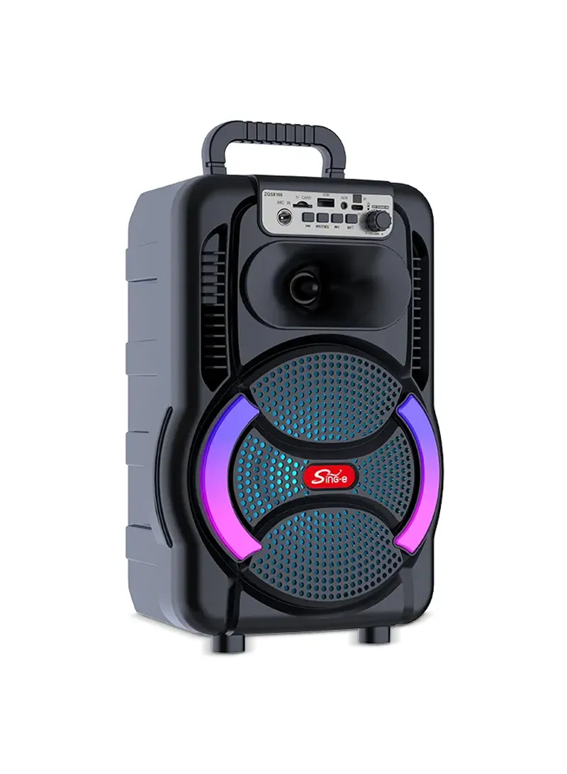 8" Portable Outdoor Wireless Stereo Speakers Battery Powered Subwoofer Karaoke Square Dance Rad β photo 9