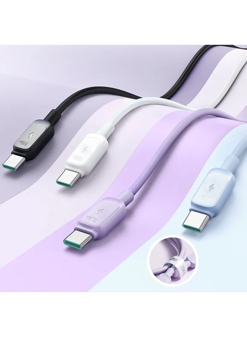 1.2m 60W Multi-Color Series Fast Charging Data Cable - Purple β photo 6