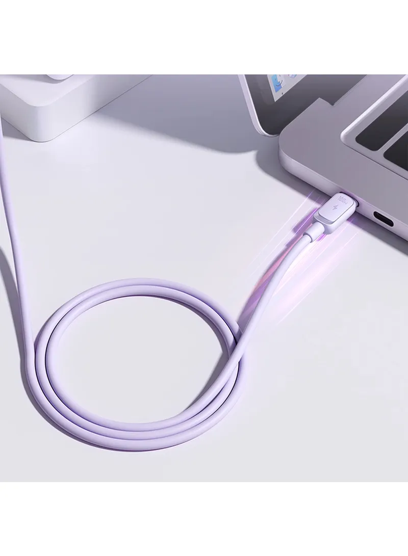 1.2m 60W Multi-Color Series Fast Charging Data Cable - Purple β photo 8