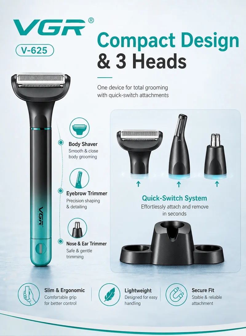 Professional Rechargeable Waterproof Cordless Body Groomer — photo 4