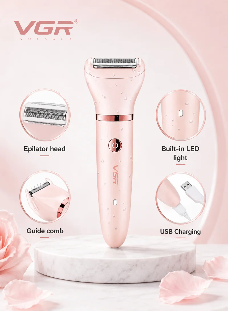 3-in-1 Rechargeable Waterproof Women's Shaver With Facial Hair Removal β photo 5