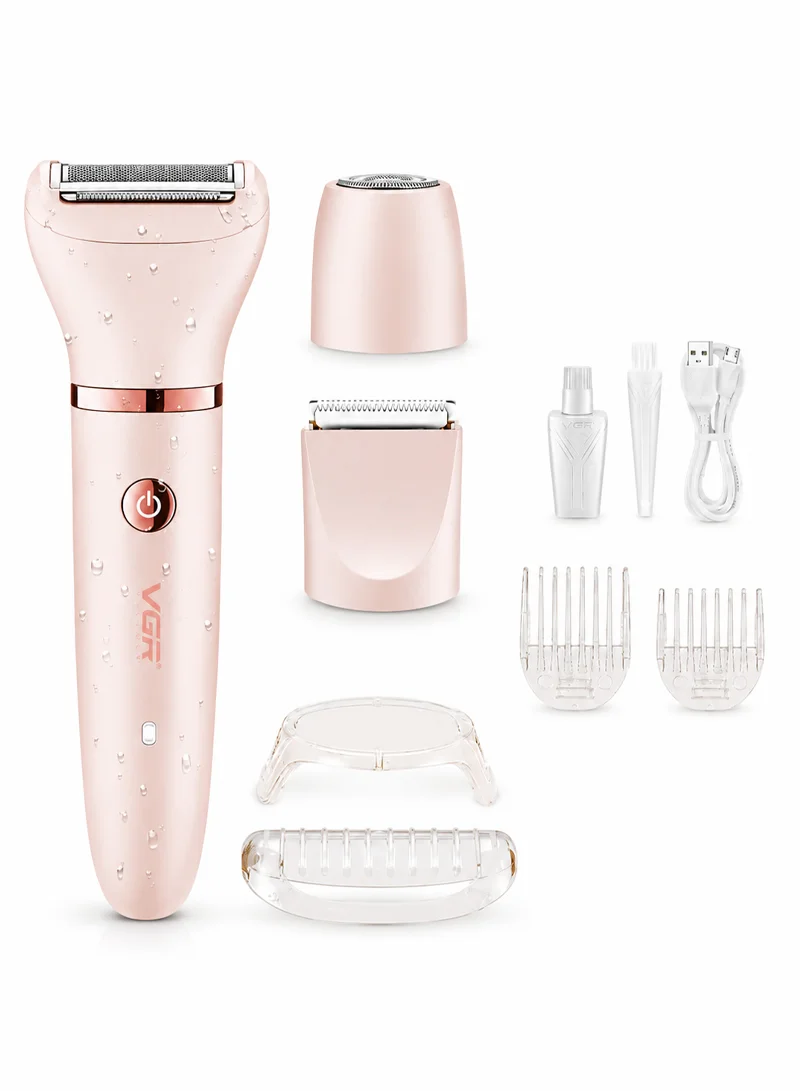 3-in-1 Rechargeable Waterproof Women's Shaver With Facial Hair Removal β photo 7
