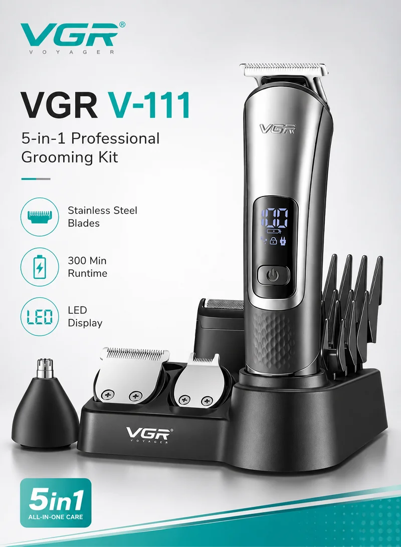 Professional Rechargeable Cordless Hair Clipper With Stainless Steel Blades & LED Display β Dar β photo 2