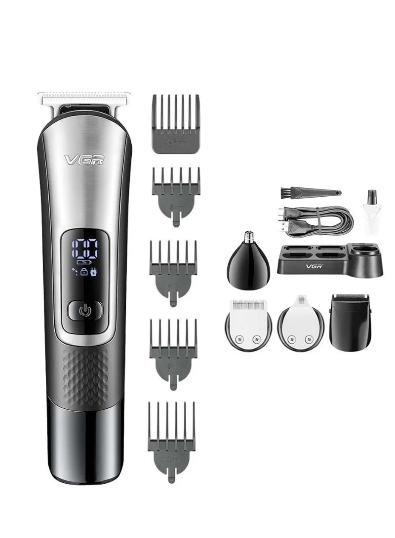 Professional Rechargeable Cordless Hair Clipper With Stainless Steel Blades & LED Display β Dar β photo 9