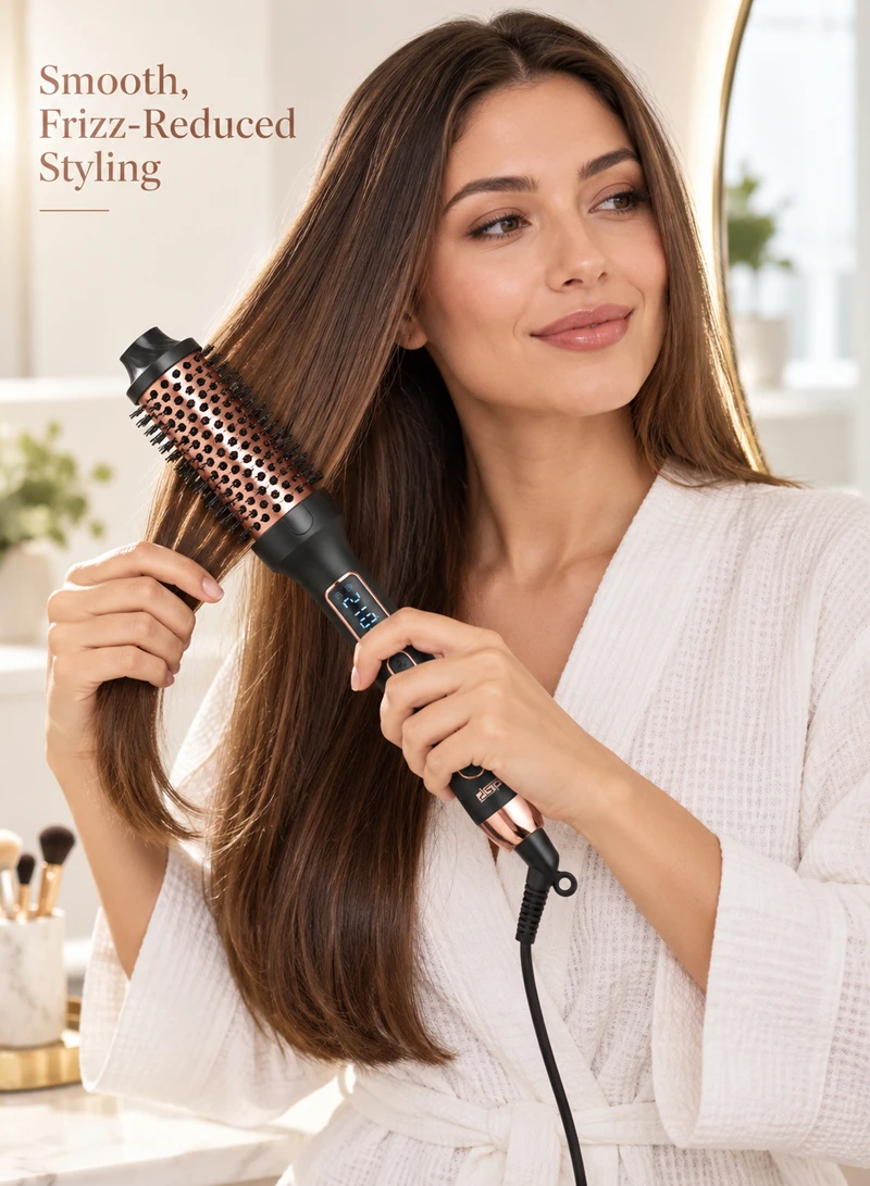 60W 2 in 1 Curler & Straightener Thermal Brush With 5 Temperature Settings & LED Display 20006 β photo 9