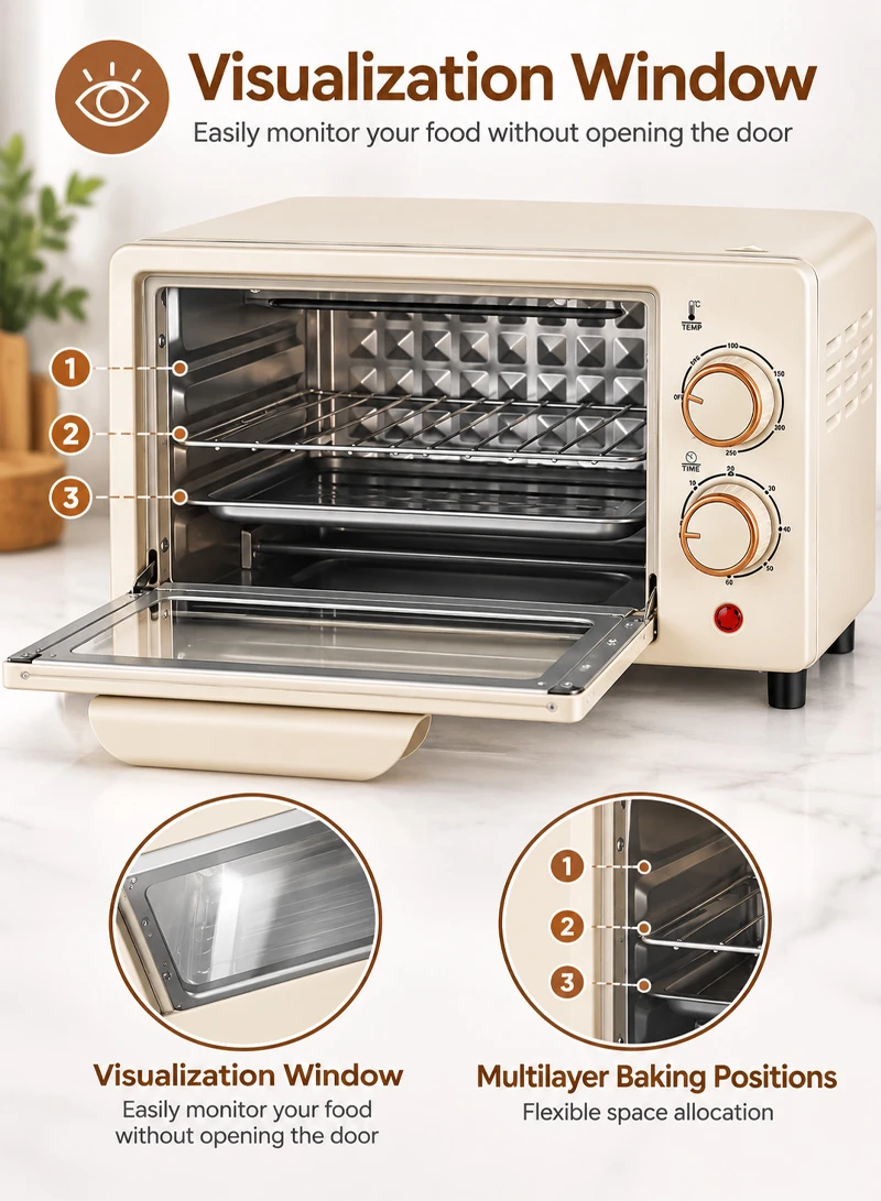 7L Electric Oven With Adjustable Temperature & Adjustable Timer — photo 9