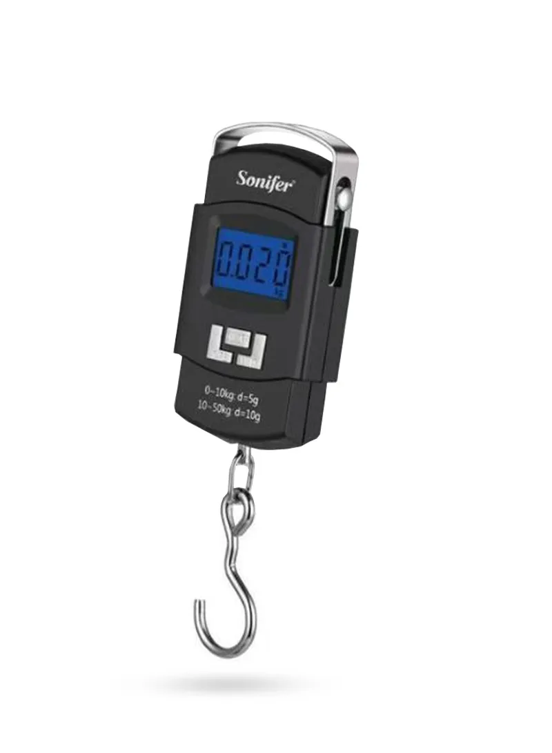 50kg Max Digital Luggage Scale with Tare & Back-lit LED Display