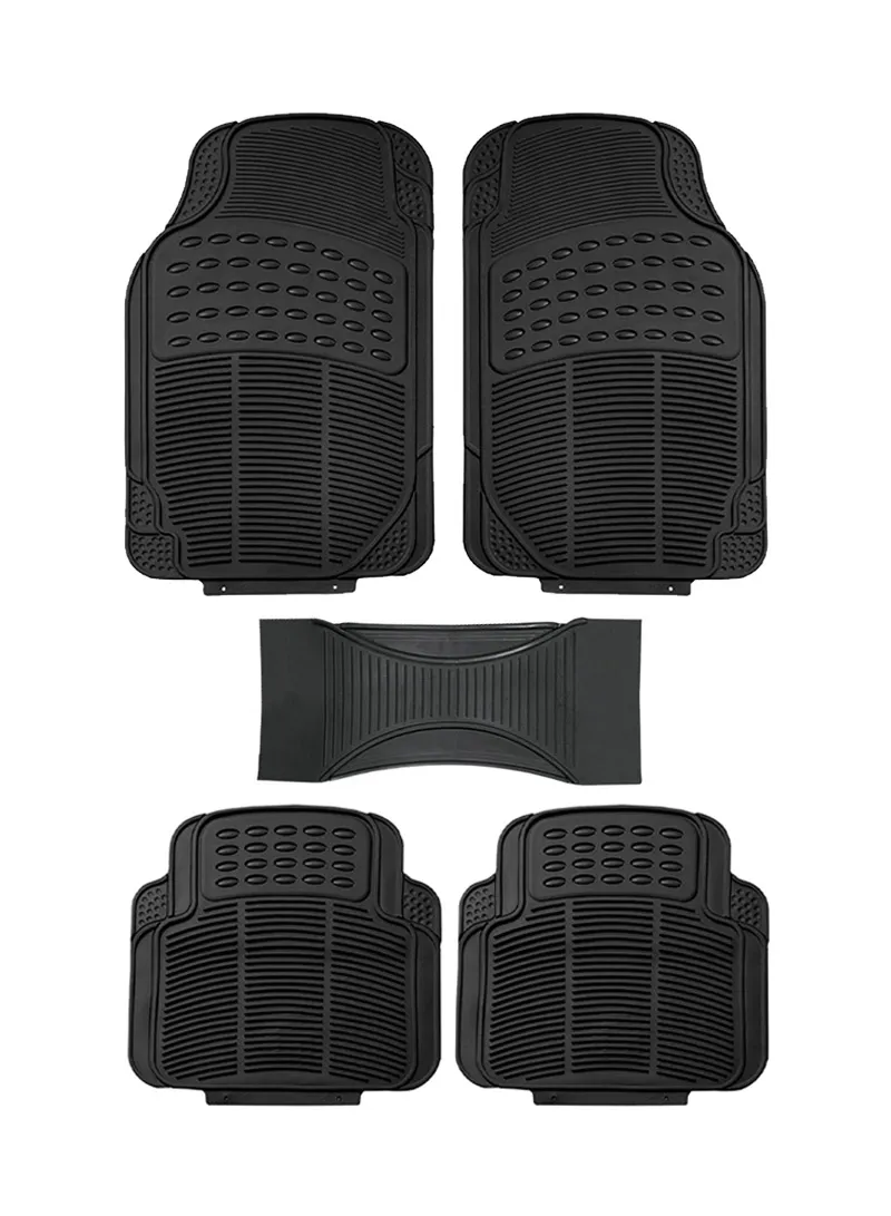 5-Pcs / Set Car Front+Rear Floor Mat, Anti-Slip Vehicle Interior Floor Mat, Washable Floor Mat β photo 3