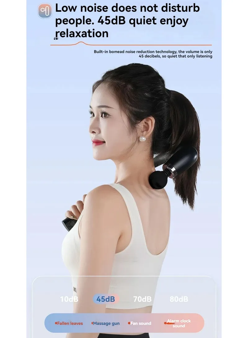 Therapist Massage Hammer Extended Fascial Gun Massager For Back & Body Deep Tissue Percussion w — photo 7