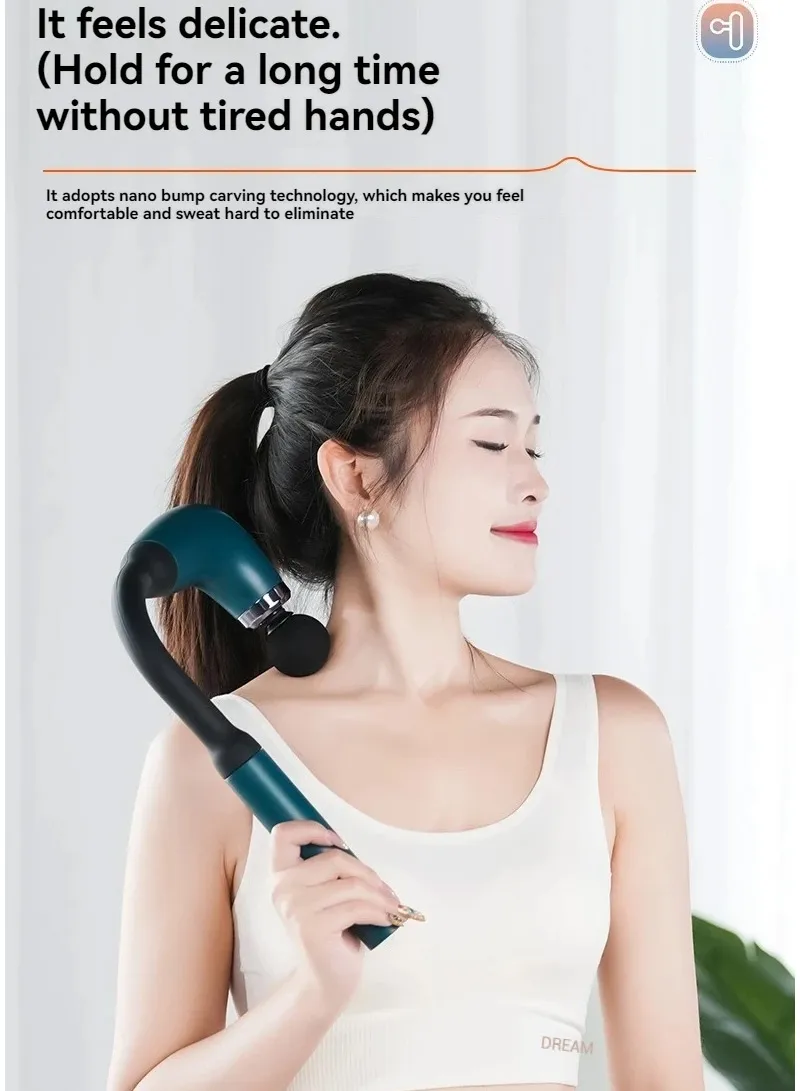 Therapist Massage Hammer Extended Fascial Gun Massager For Back & Body Deep Tissue Percussion w β photo 8