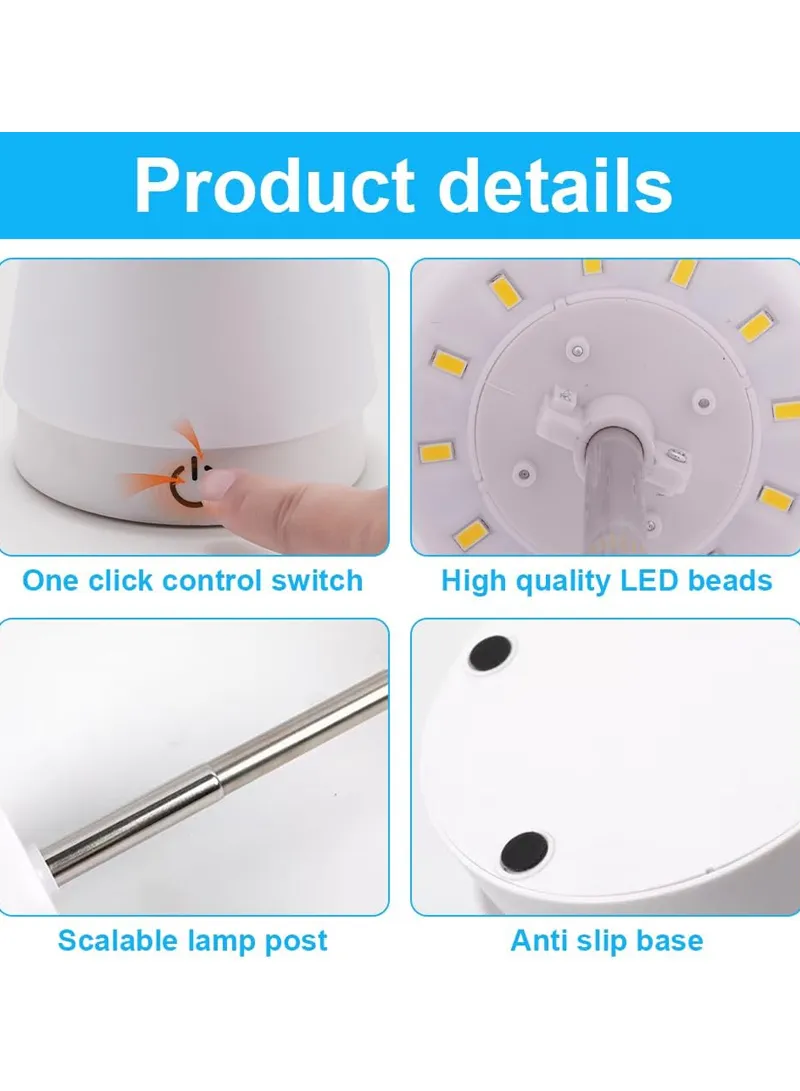 Portable LED Outdoor Table Lamp - Rechargeable, Water Resistant & Dimmable Camping Lantern with — photo 8