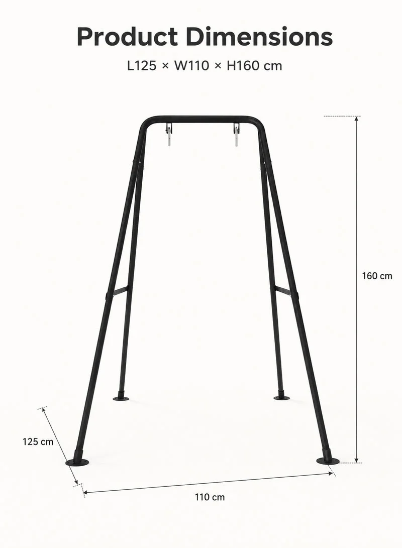 Heavy Swing Stand Heavy Duty Hanging Chair Stand Sets for Backyard Hammock Stand Duty Hammock C — photo 2