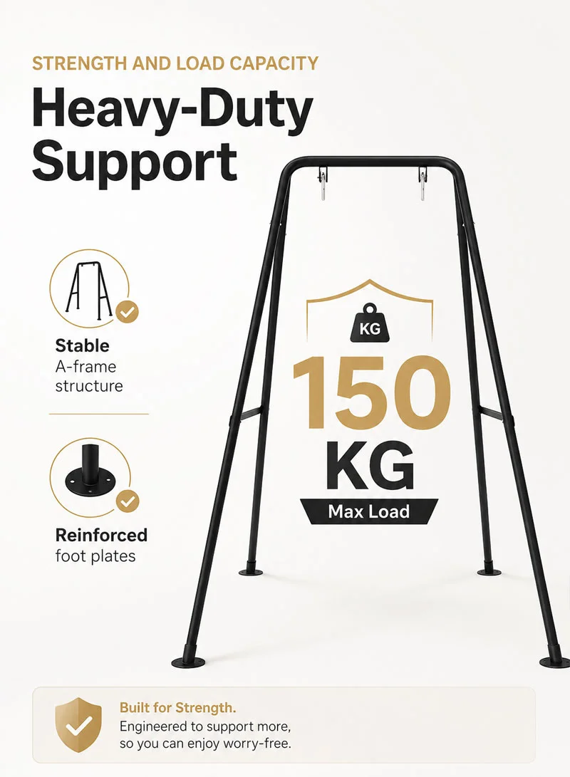 Heavy Swing Stand Heavy Duty Hanging Chair Stand Sets for Backyard Hammock Stand Duty Hammock C — photo 4