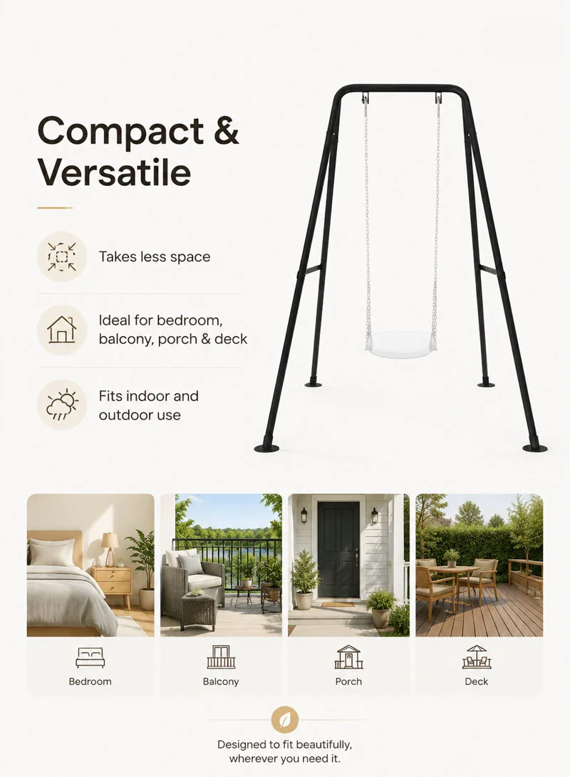 Heavy Swing Stand Heavy Duty Hanging Chair Stand Sets for Backyard Hammock Stand Duty Hammock C — photo 5