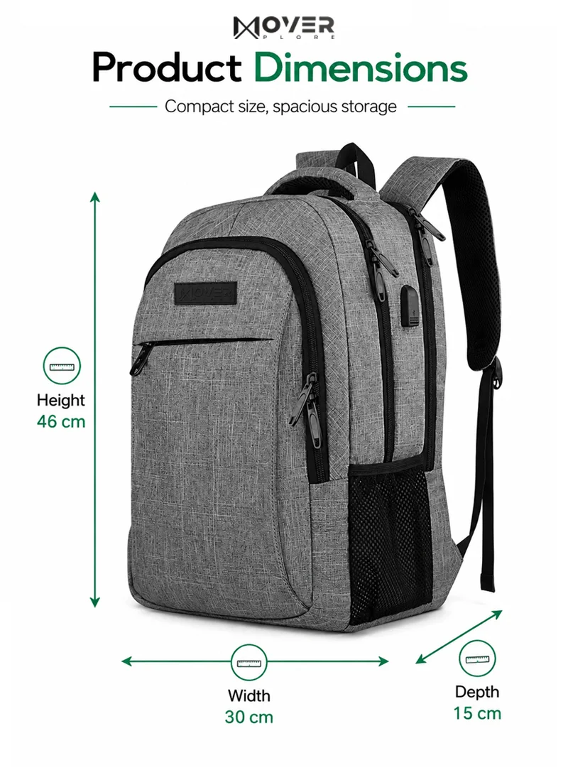 Durable Polyester Bag with USB Port & Padded Compartments β photo 2