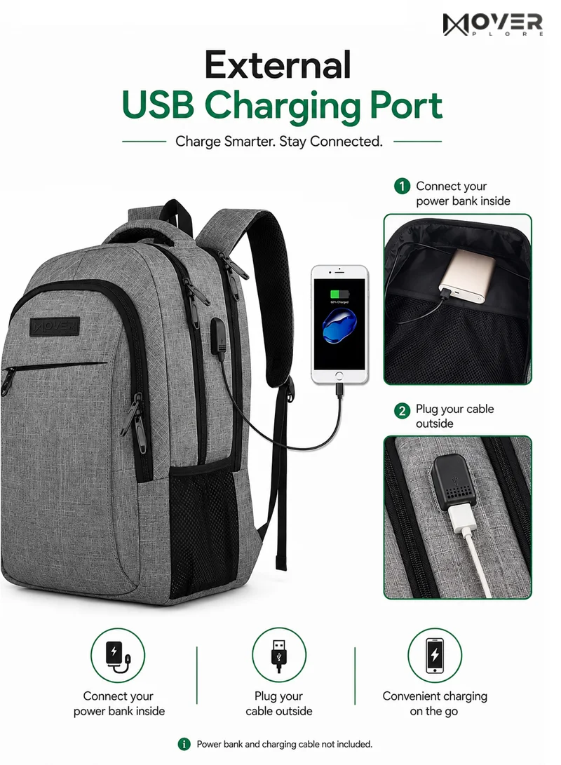 Durable Polyester Bag with USB Port & Padded Compartments — photo 3