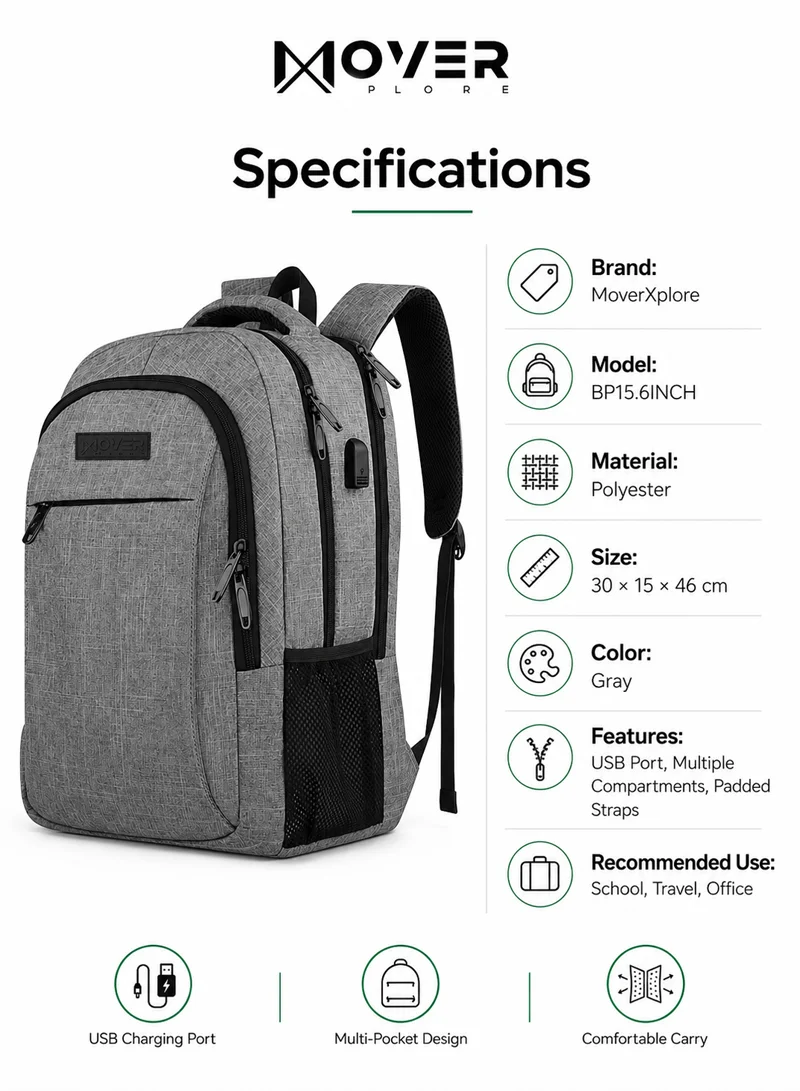 Durable Polyester Bag with USB Port & Padded Compartments β photo 7
