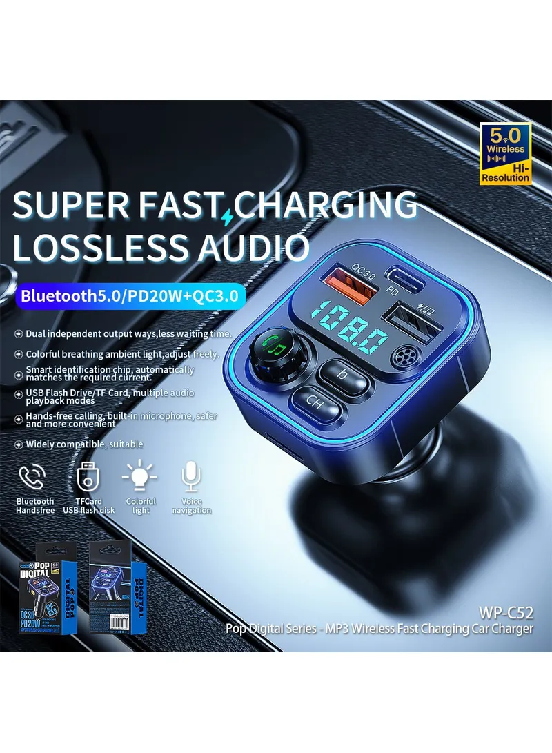 PD 20W Fast Charging Car Charger Bluetooth-compatible MP3 Player β photo 4