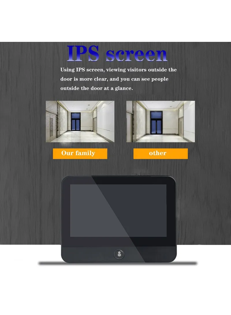 4.3-inch WiFi Peephole Door Viewer Night Vision Motion Detection Door Camera S52 β photo 6