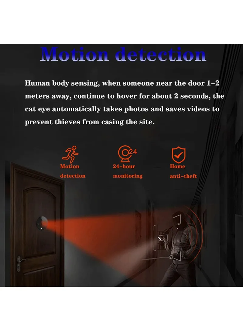 4.3-inch WiFi Peephole Door Viewer Night Vision Motion Detection Door Camera S52 — photo 7