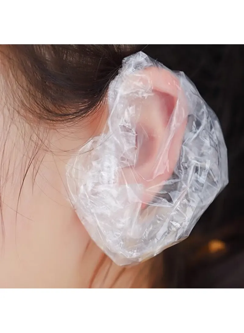 HDPE Waterproof Disposable Ear Covers Salon Hair Dye, Baby Shower Ear Caps Earmuffs Earflaps β photo 3