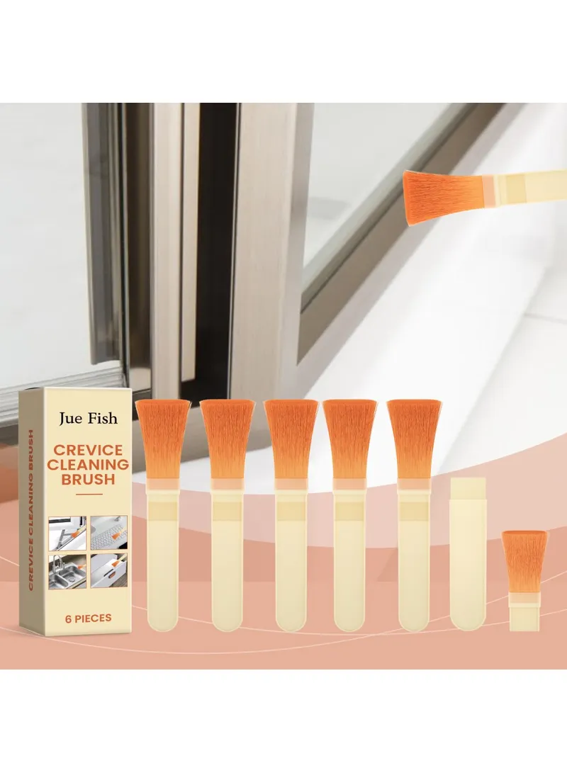 6Pcs Gap Cleaning Brush Set for Crevice / Small Space, PP Handle Nylon Bristles β photo 6